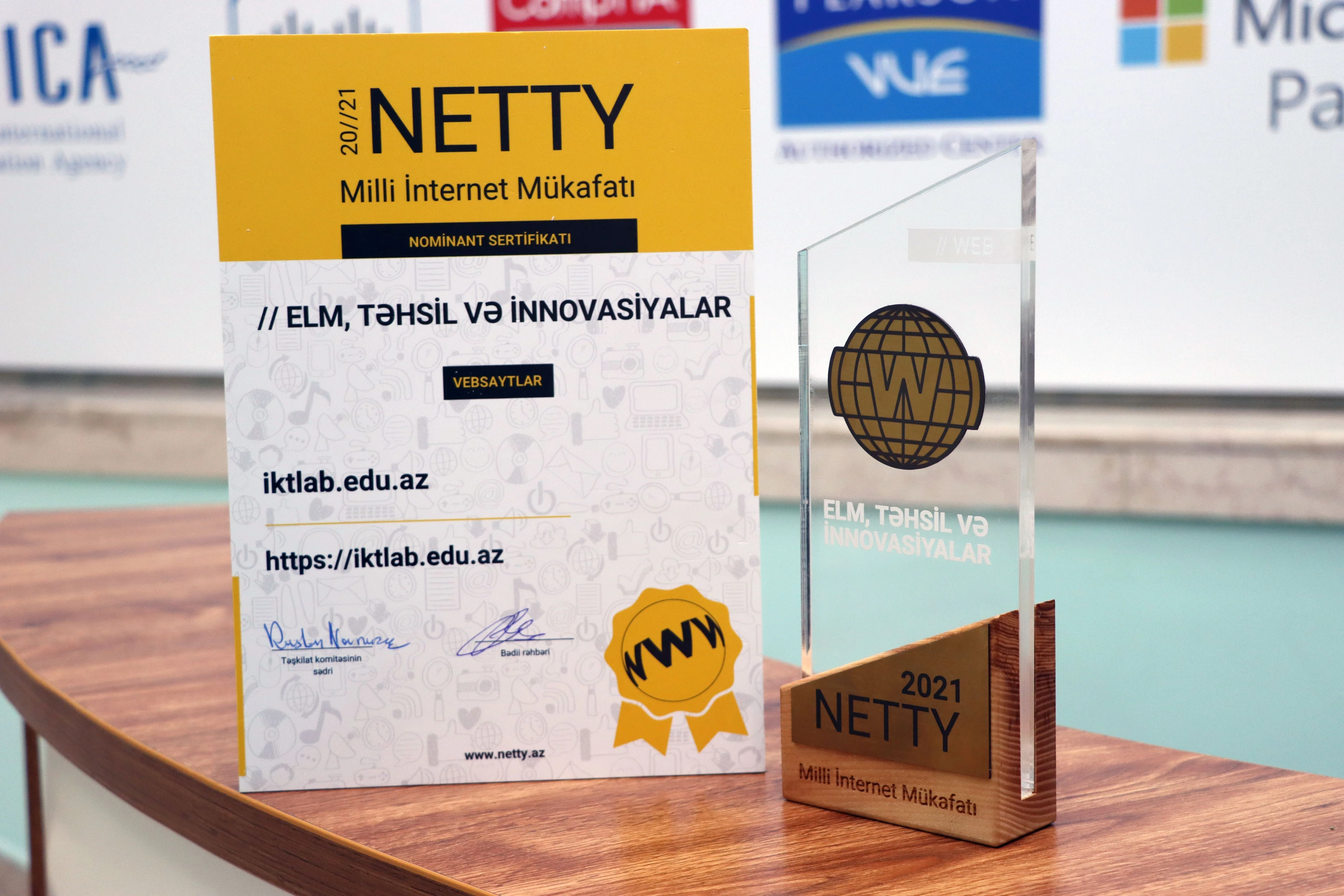 iktlab.edu.az portalı “NETTY2021” Milli İnternet Mükafatının qalibi olub.