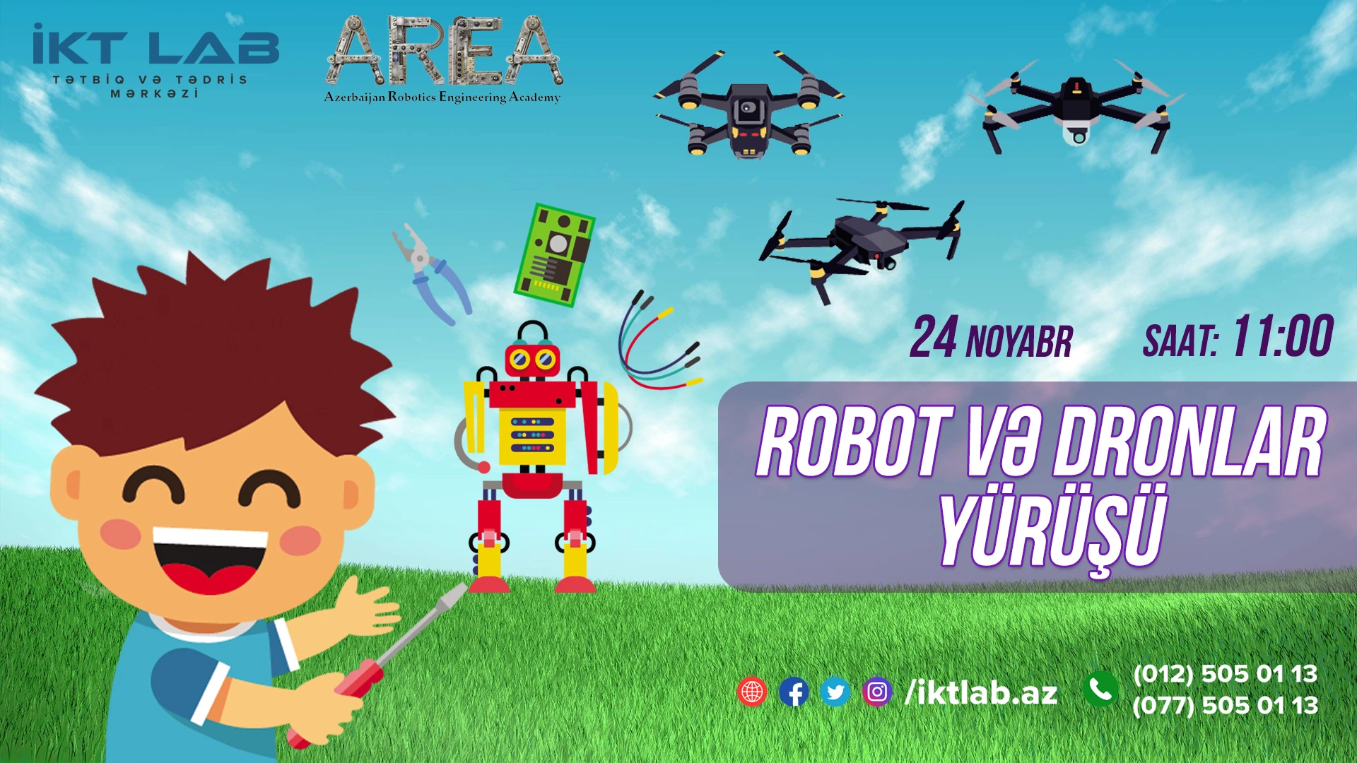 “ROBOT VƏ DRONLAR YÜRÜŞÜ” ADLI SEMİNAR KEÇİRİLƏCƏKDİR